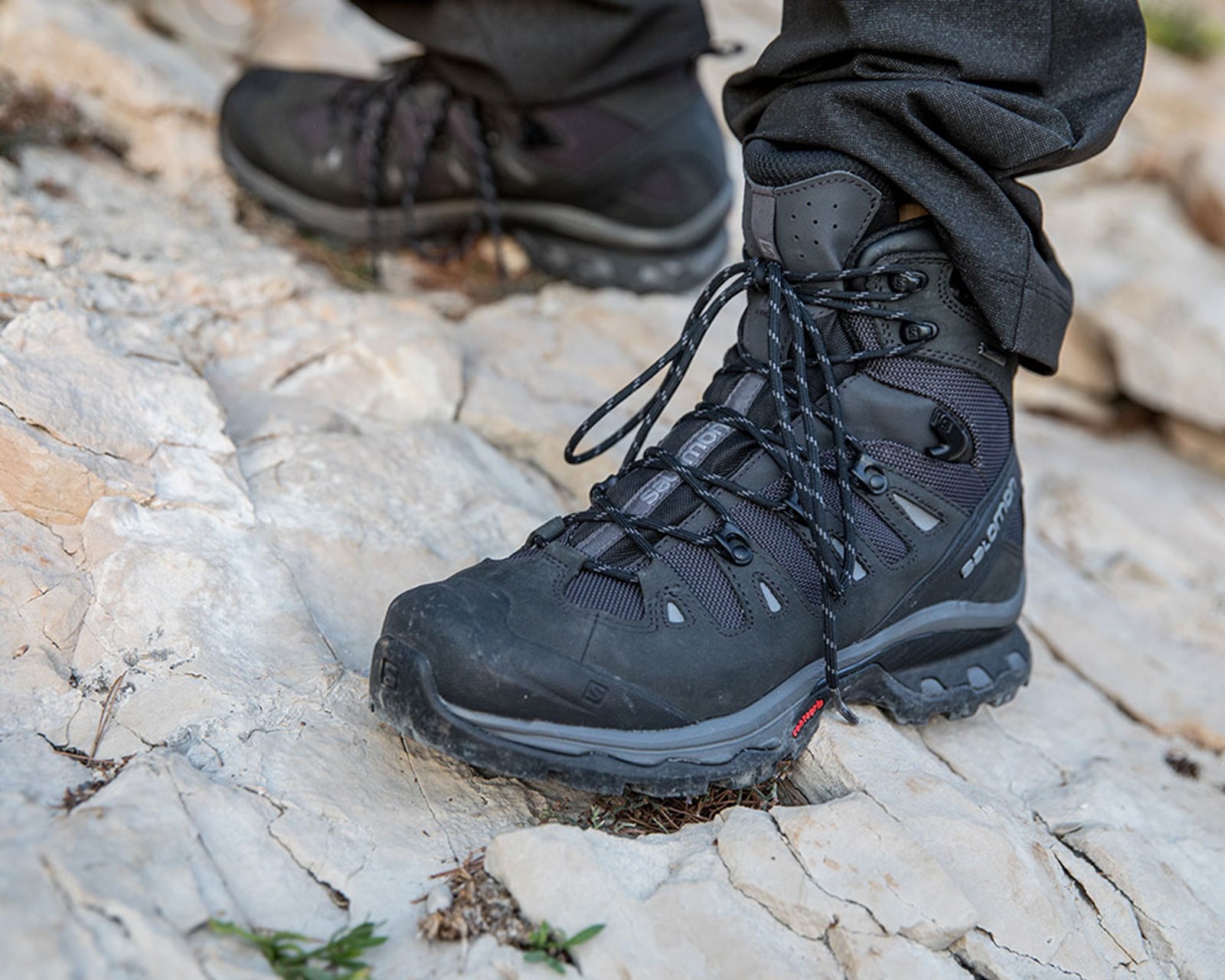 Salomon støvle i brug.
