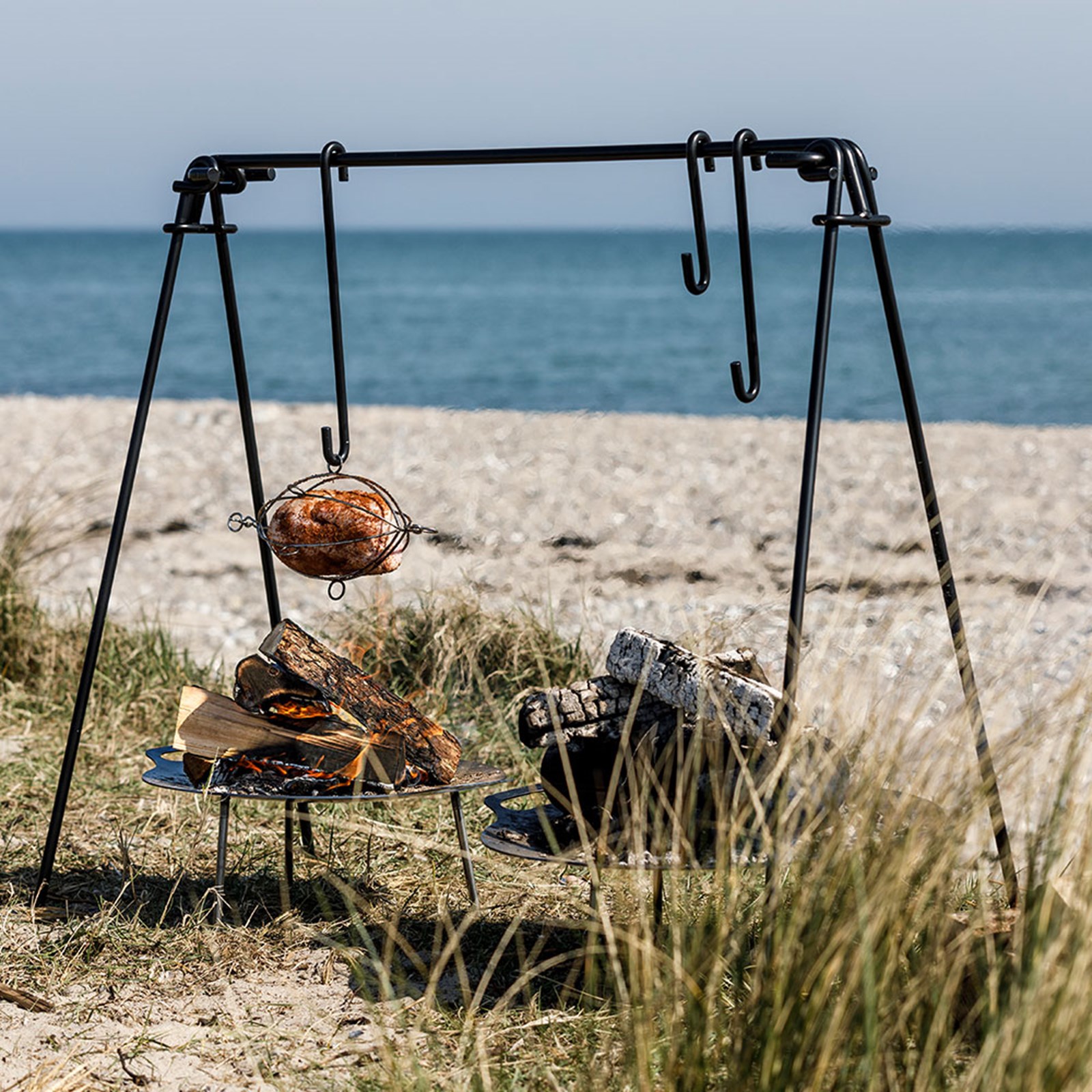 Fire Bridge på stranden.