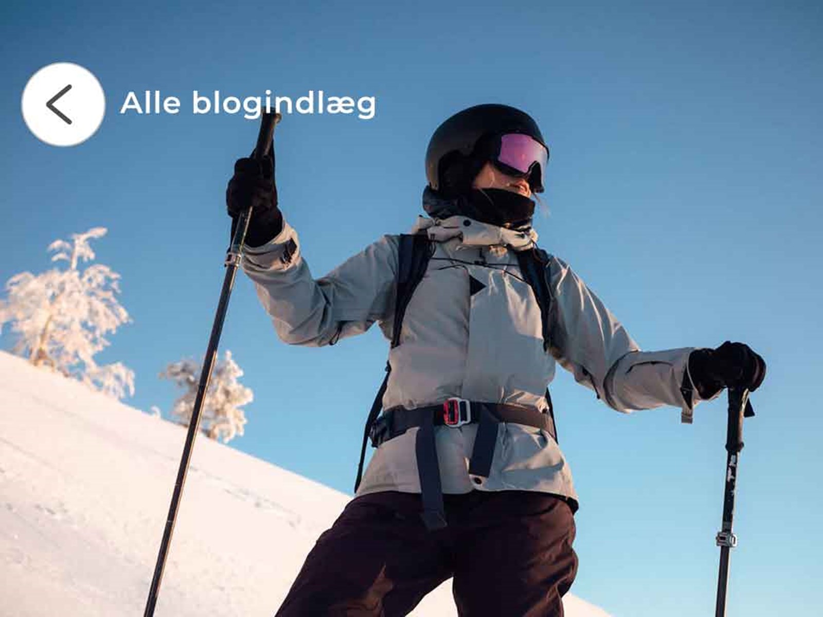 Kvinde på ski