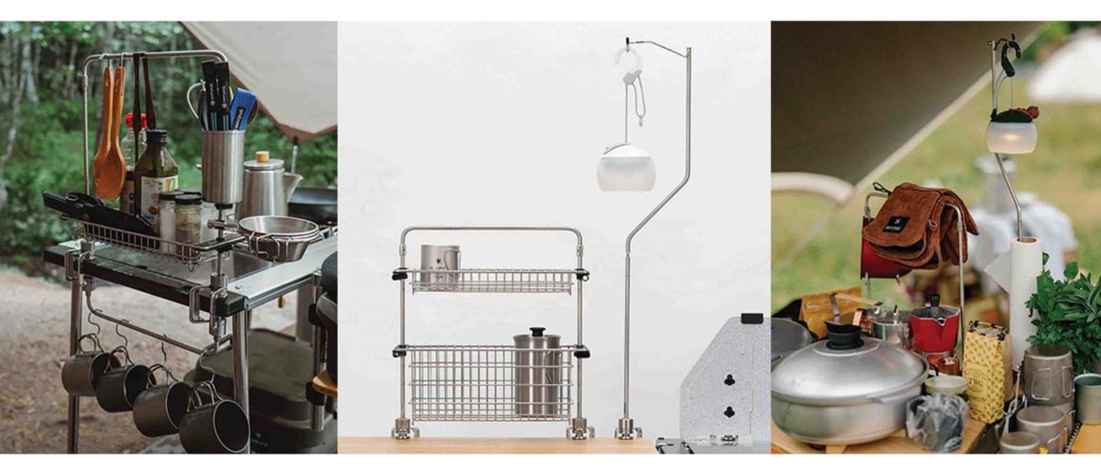 TTA serien vist på et IGT bord med lanterneholderen, vindskærmen og framen.