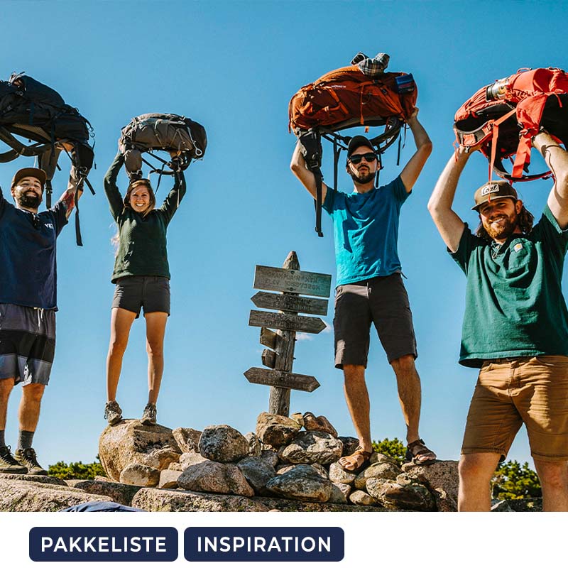 Pakkeliste: Backpackingrejsen i 2025