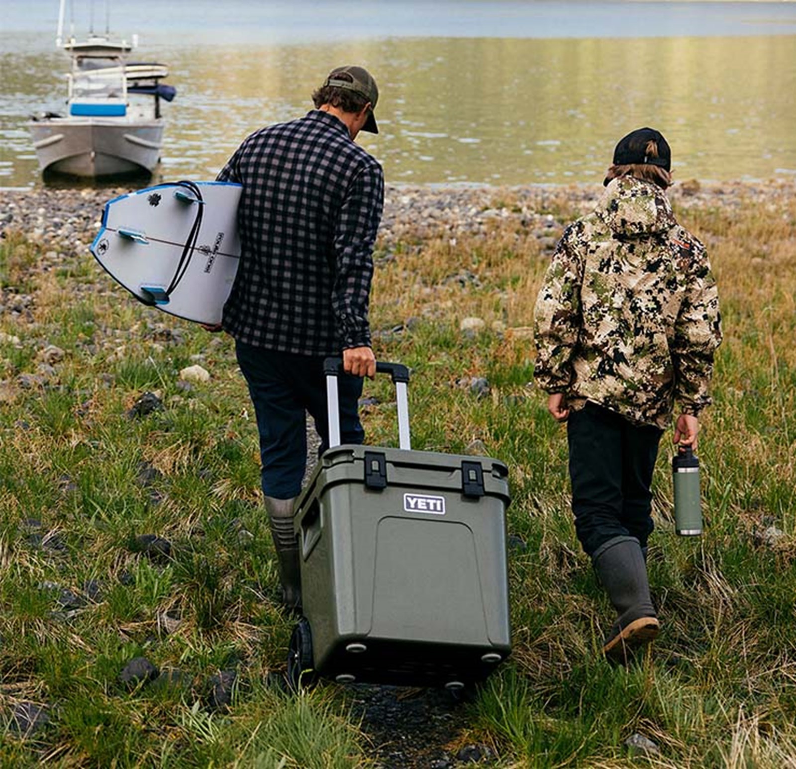 Yeti køleboks og drikkeflaske.