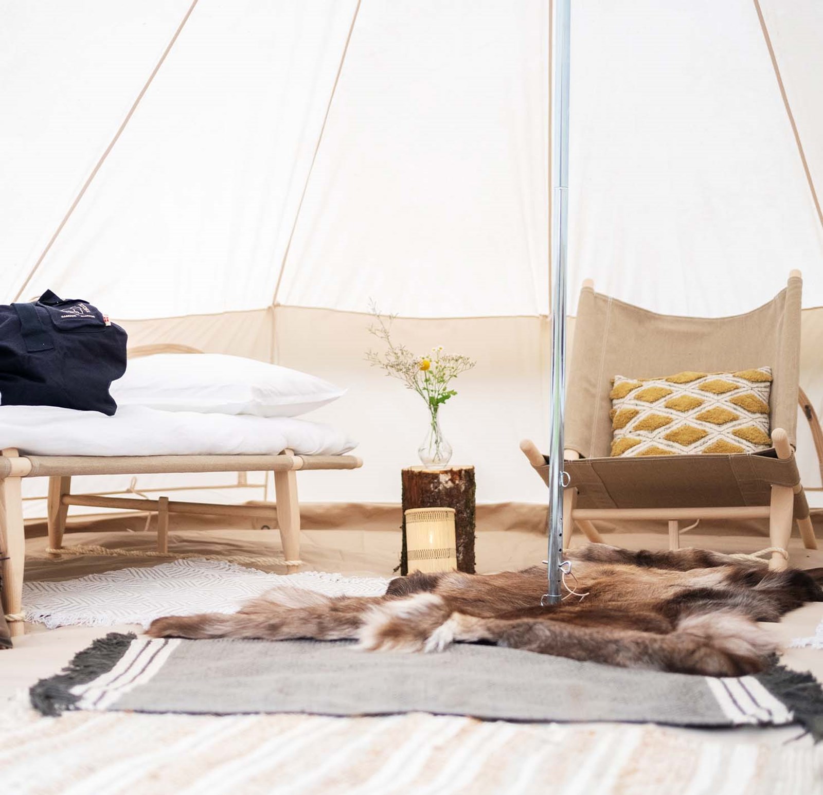 Nordisk bomuldstelt.