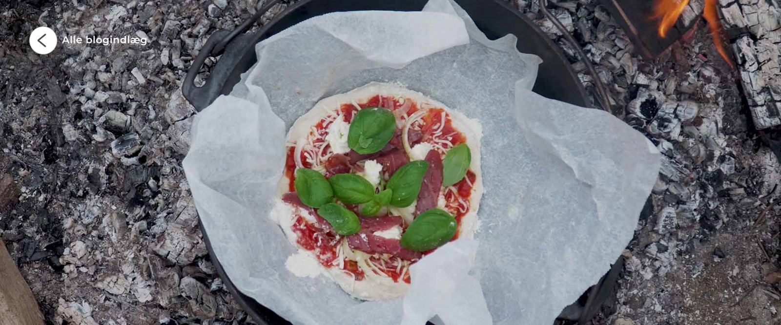 Pizza i en dutch oven