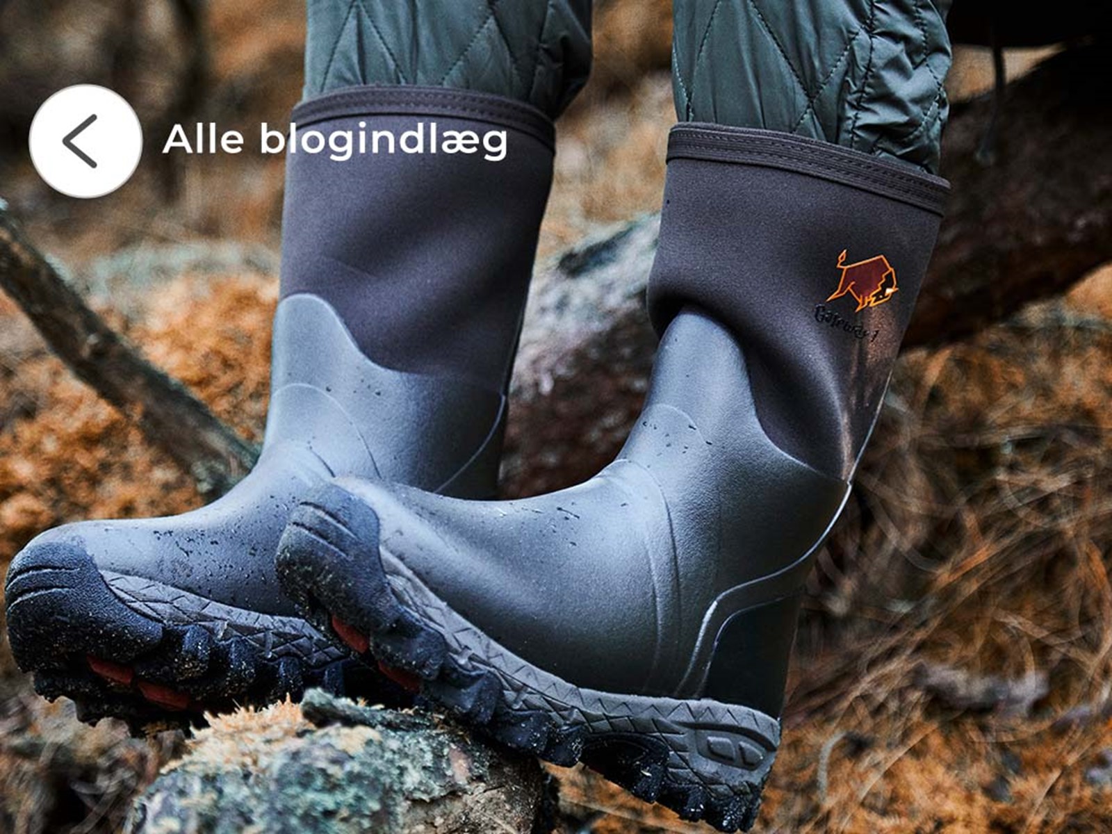 Dame iført Gateway1 gummistøvler