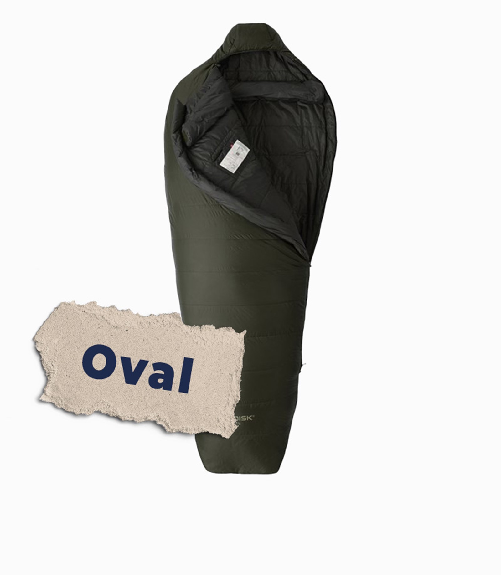 Oval soveposer.