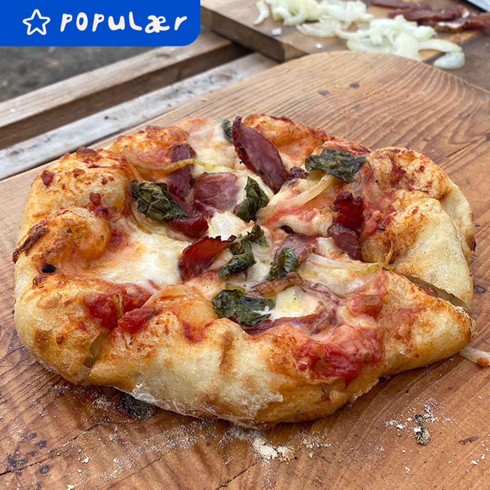 Opskrift på Pizza i Dutch Oven.