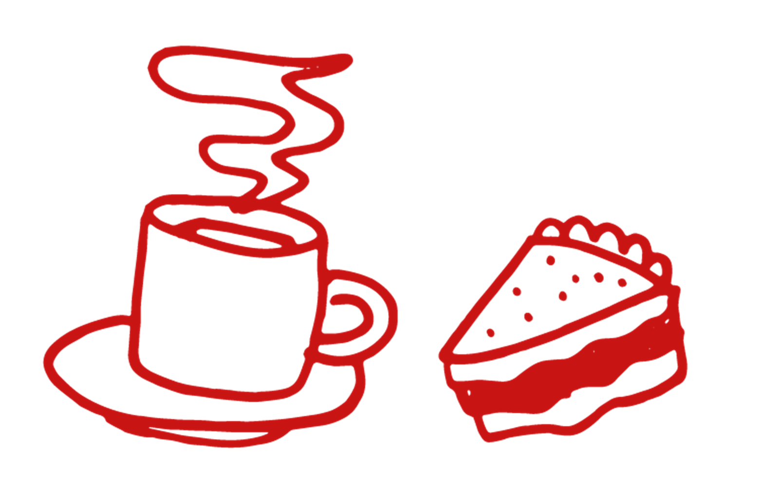 Kage og kakao doodle