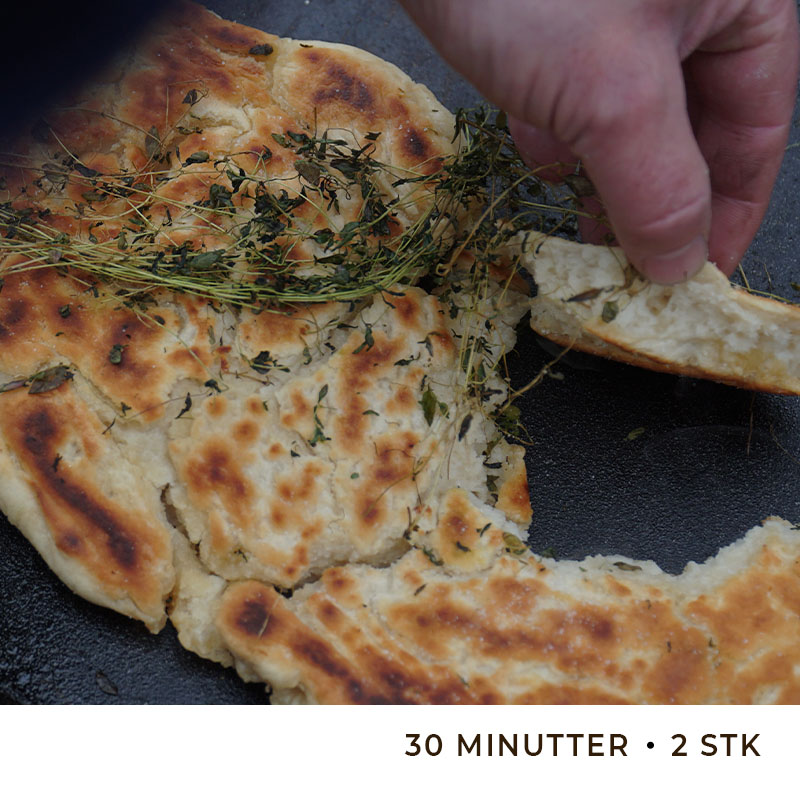 Madbrød med hvidløg og timian