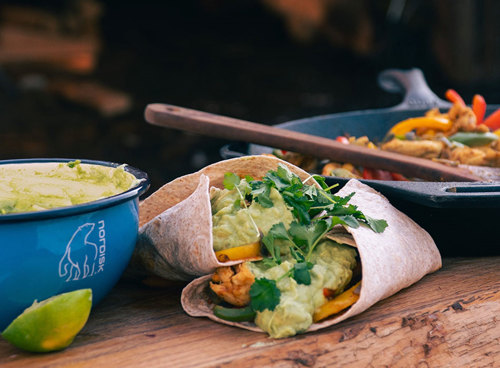 Opskrift på fajitas med kylling