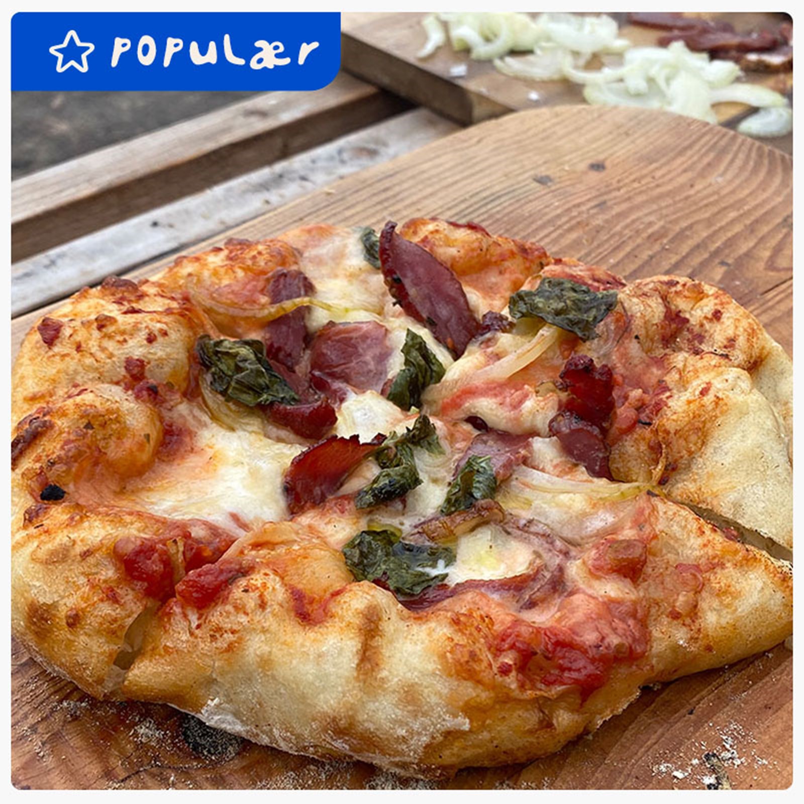 Opskrift på Pizza i Dutch Oven.