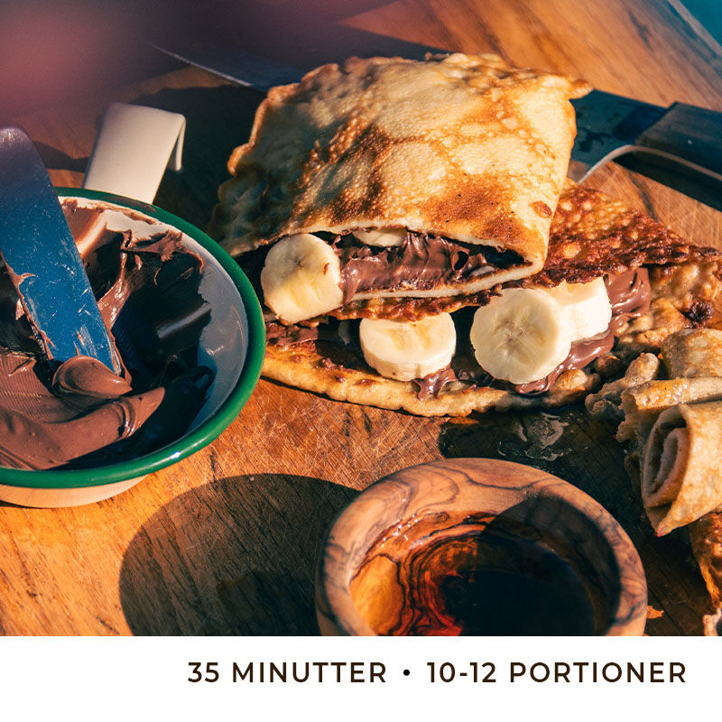 De bedste pandekager over bål