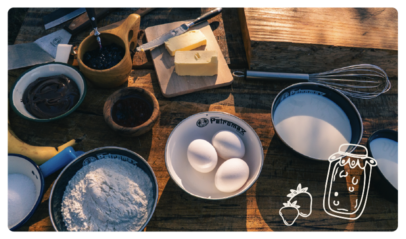 Ingredienserne til pandekager