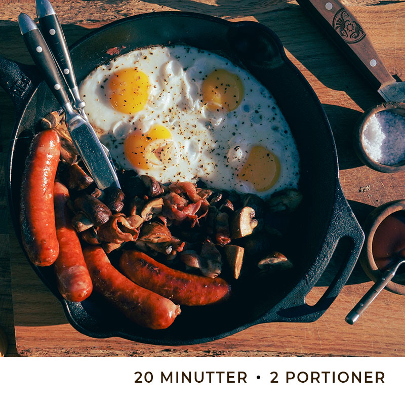 Nem morgenmad med æg og bacon