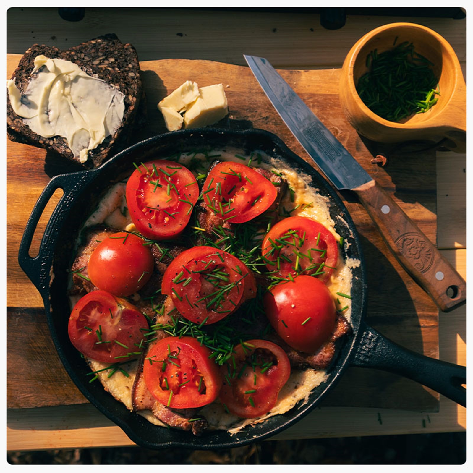 Opskrift på æggekage