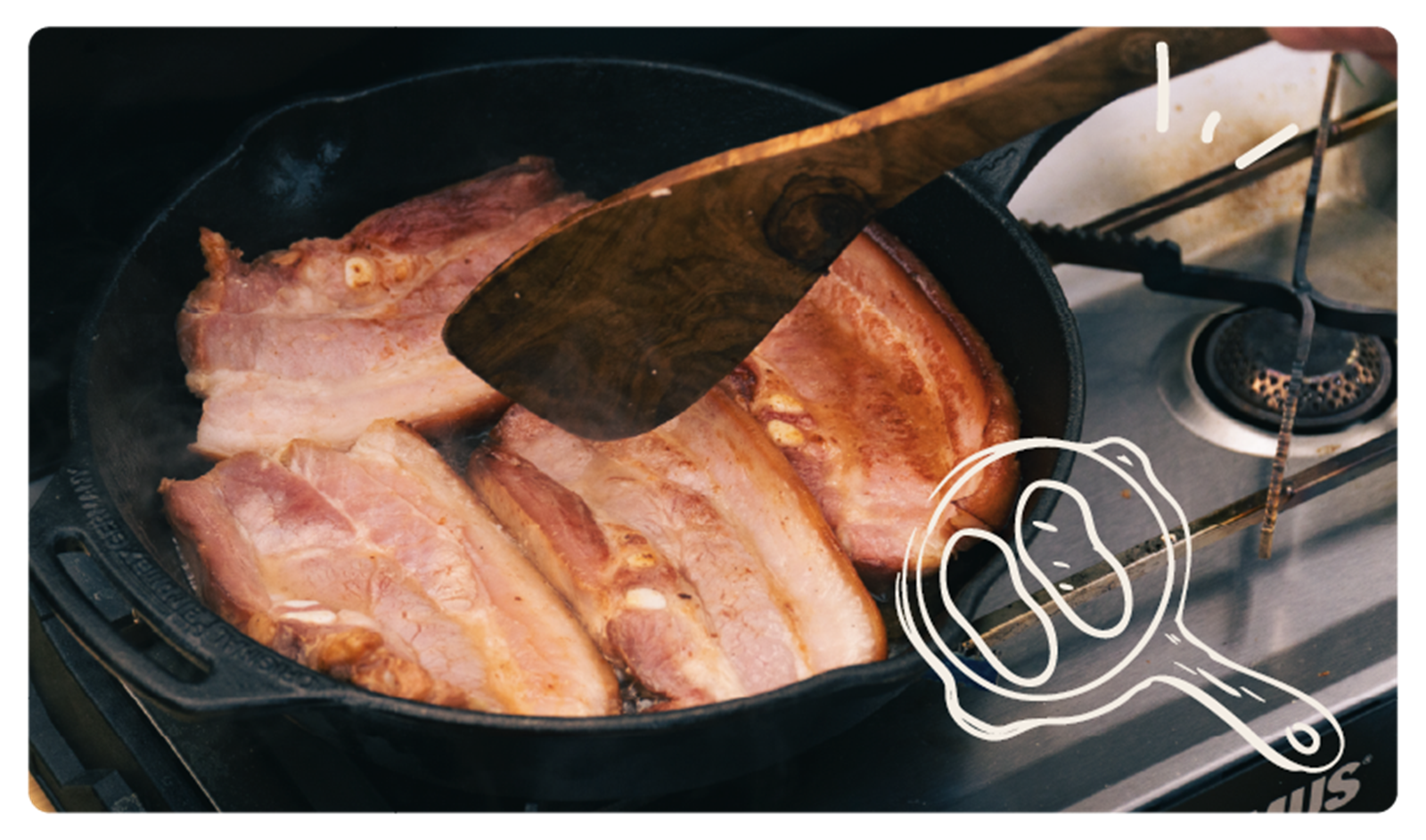 Bacon på pande