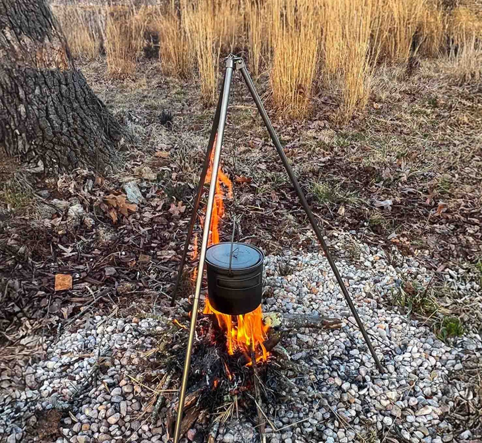 Toaks Titanium Tripod i brug.
