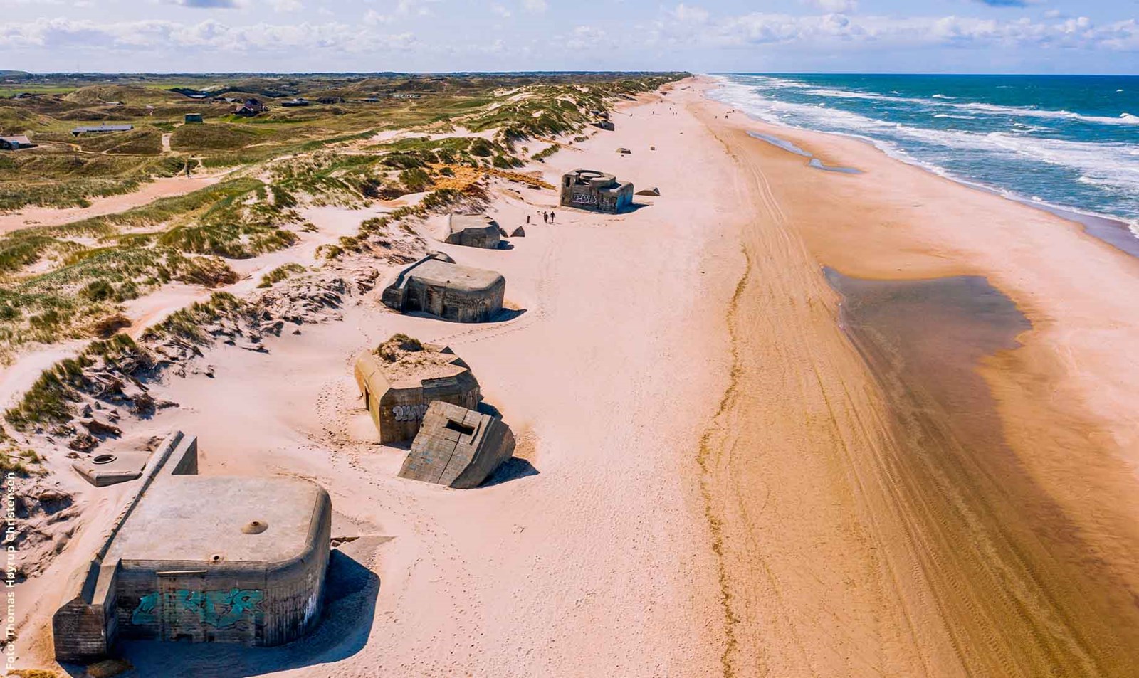 Bunkere langs vesterhavet.
