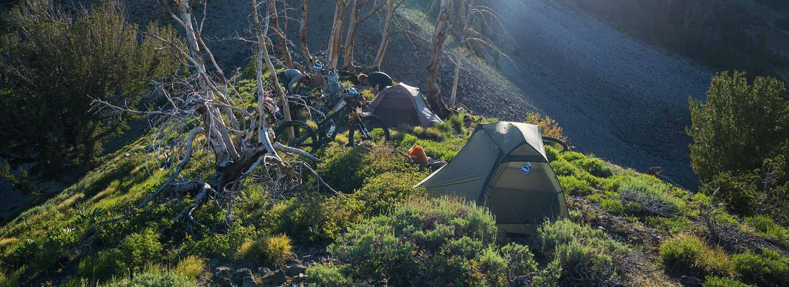 Big Agnes telt på fjeldet.