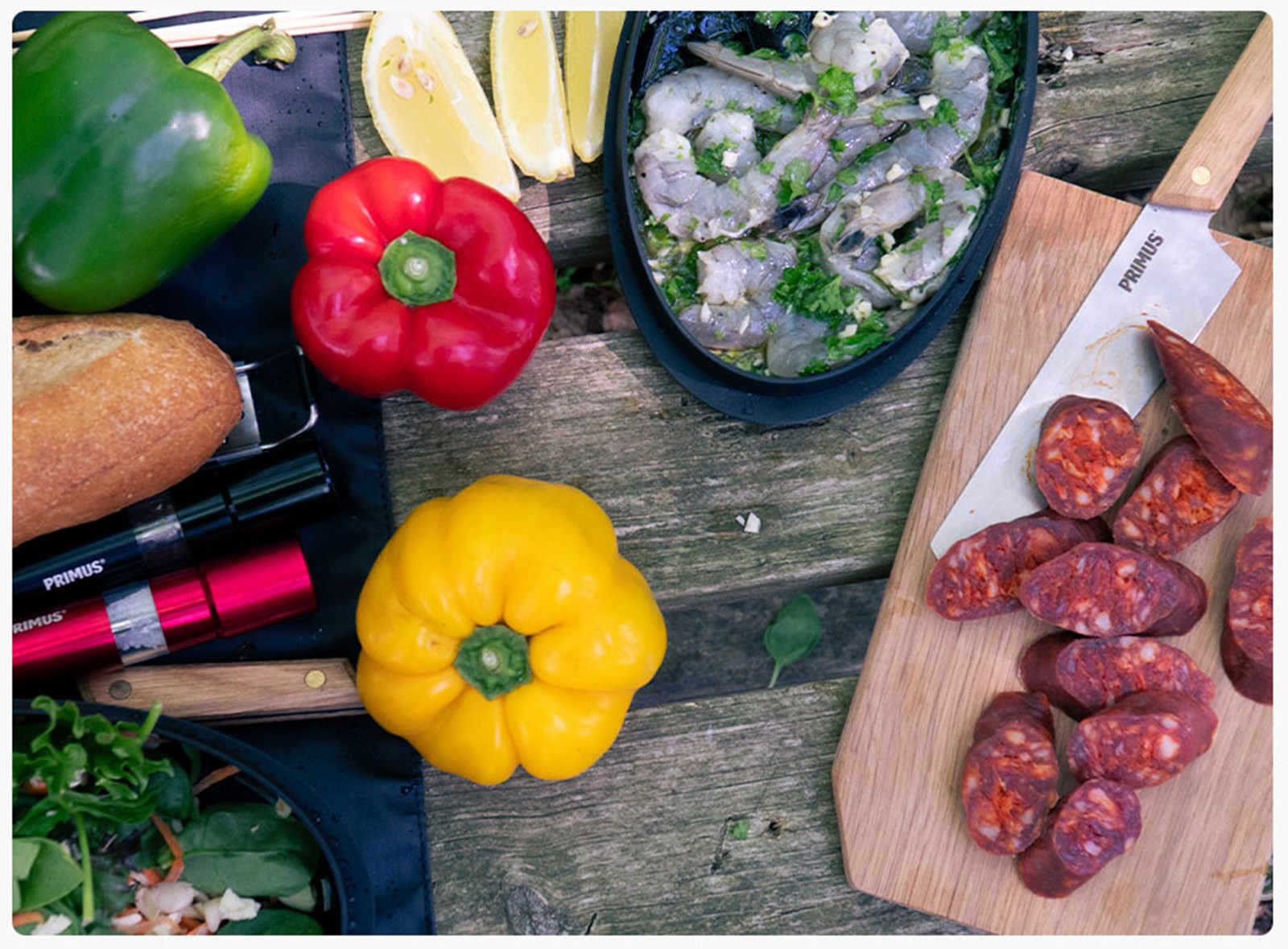 Ingredienser til grillspyd